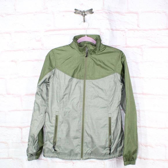 L.L. Bean Jackets & Blazers - LL Bean Green Polyester Lined Zip Up Ultralight Jacket Size XS